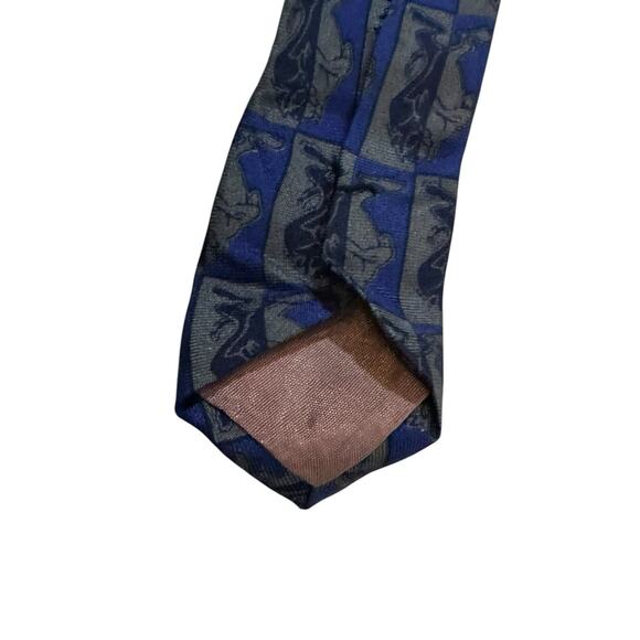Looney Tunes By Balancine Tasmanian Devil Taz Yelling Blue White Cartoon Necktie - Picture 5 of 7